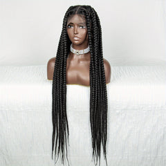 Full Lace Synthetic African Braid Wig Big Strands Beginner Friendly