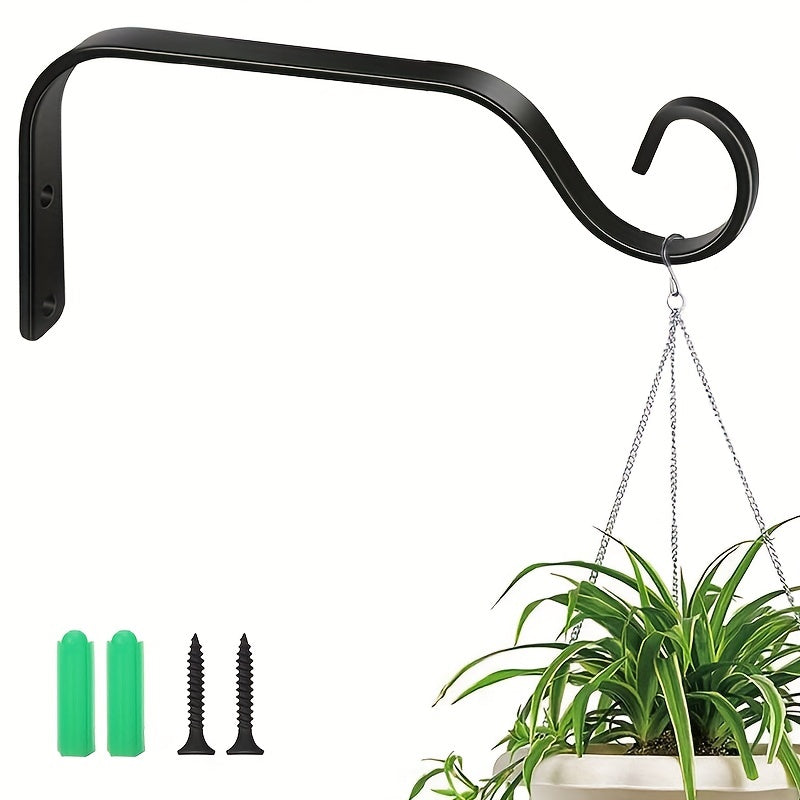 1pc Hanging Plant Bracket 18 54 Cm Plant Hanger Iron Indoor Outdoor Wall Mount