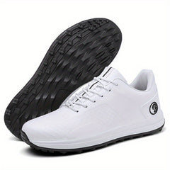Men's Non Slip Golf Shoes Lace Sports Sneakers