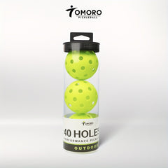 3pcs Outdoor Pickleball Balls 40 Holes For Training & Replacement
