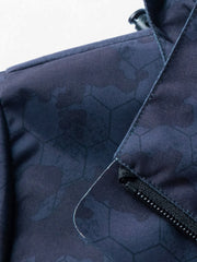 Men's Printed Zip Pocket Hooded Jacket - Small Size & Order Size Up