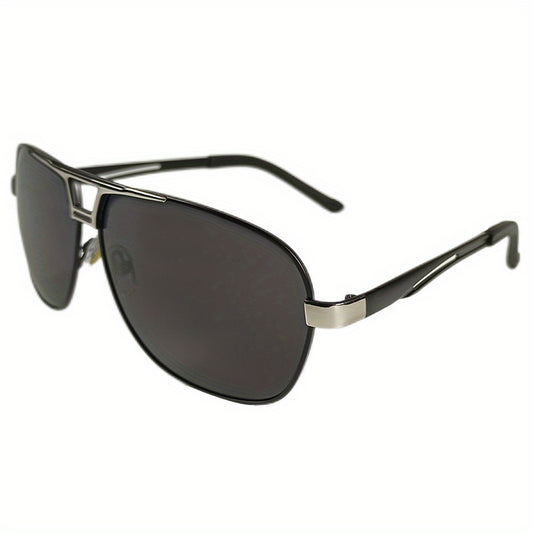 Men's Polarized Sunglasses Metal Frame Mirrors