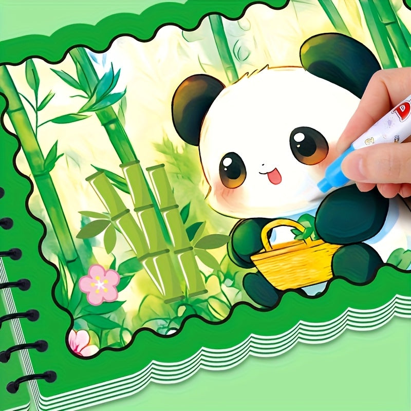 4pcs Reusable Water Book with Pens