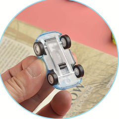 10pcs Transparent Pull Back Small Car Inertia Small Toy Kindergarten Small Gift