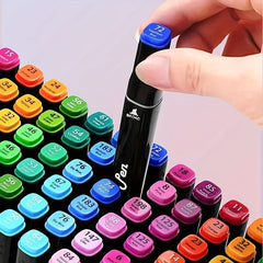 Colours Dual Tip Markers with Portable Storage Bag