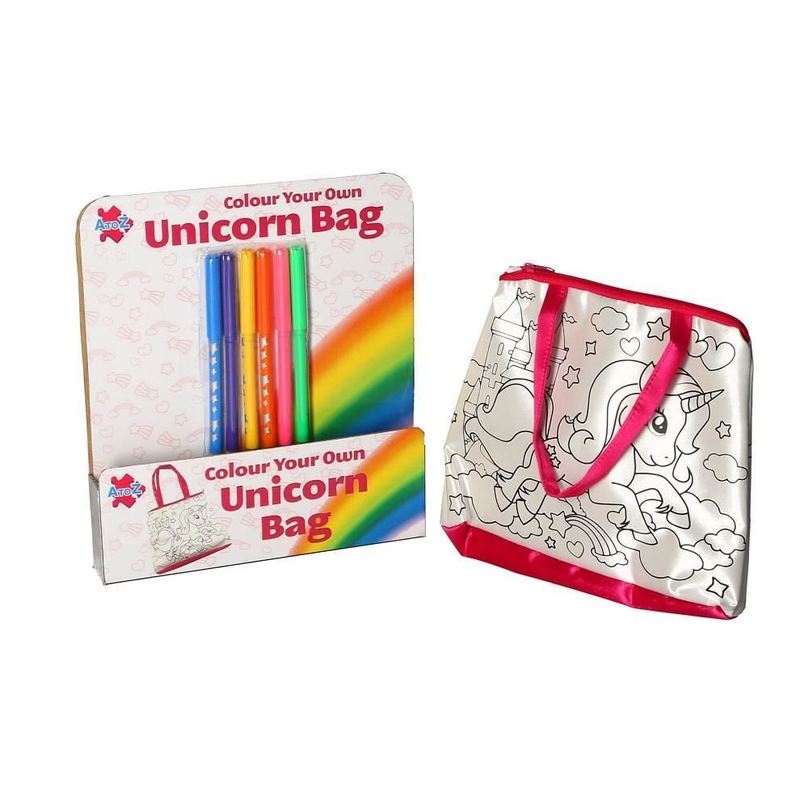 Unicorn Bag with 6 Coloring Pens