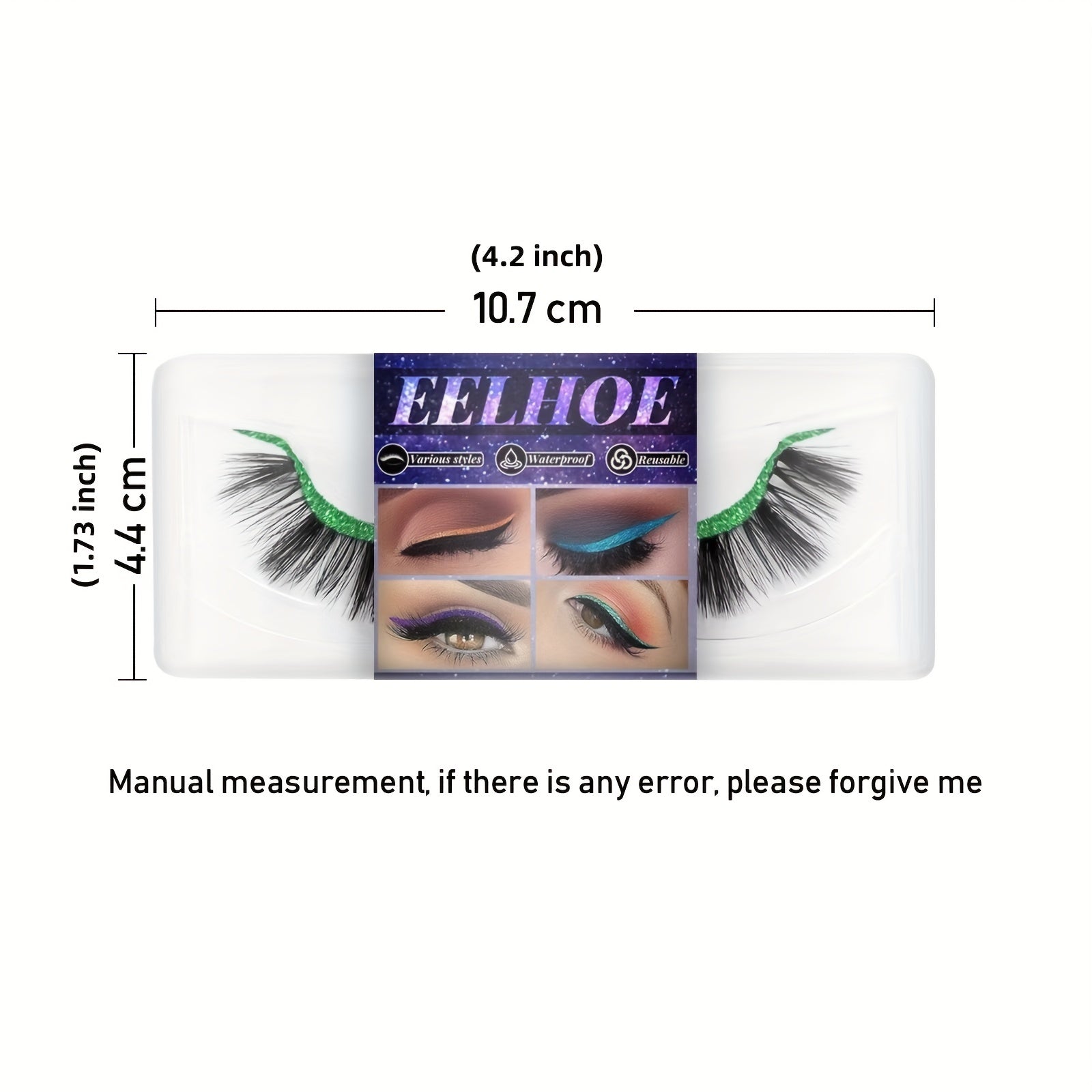 3D Faux Mink Hair False Eyelashes for Longer Thicker Lashes