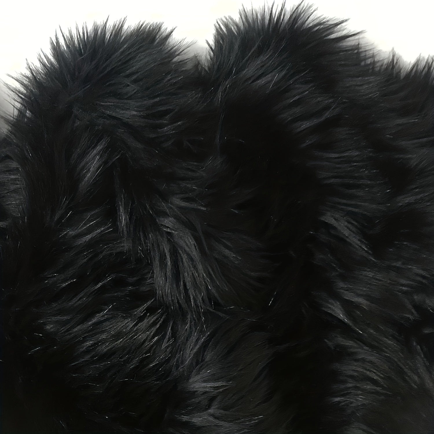 Faux Fur Christmas Square Patch Decorative Webbing Chair Cover Cushion