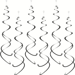 12pcs Foil Swirl Hanging Decoration Birthday Halloween Wedding Baby Shower Party