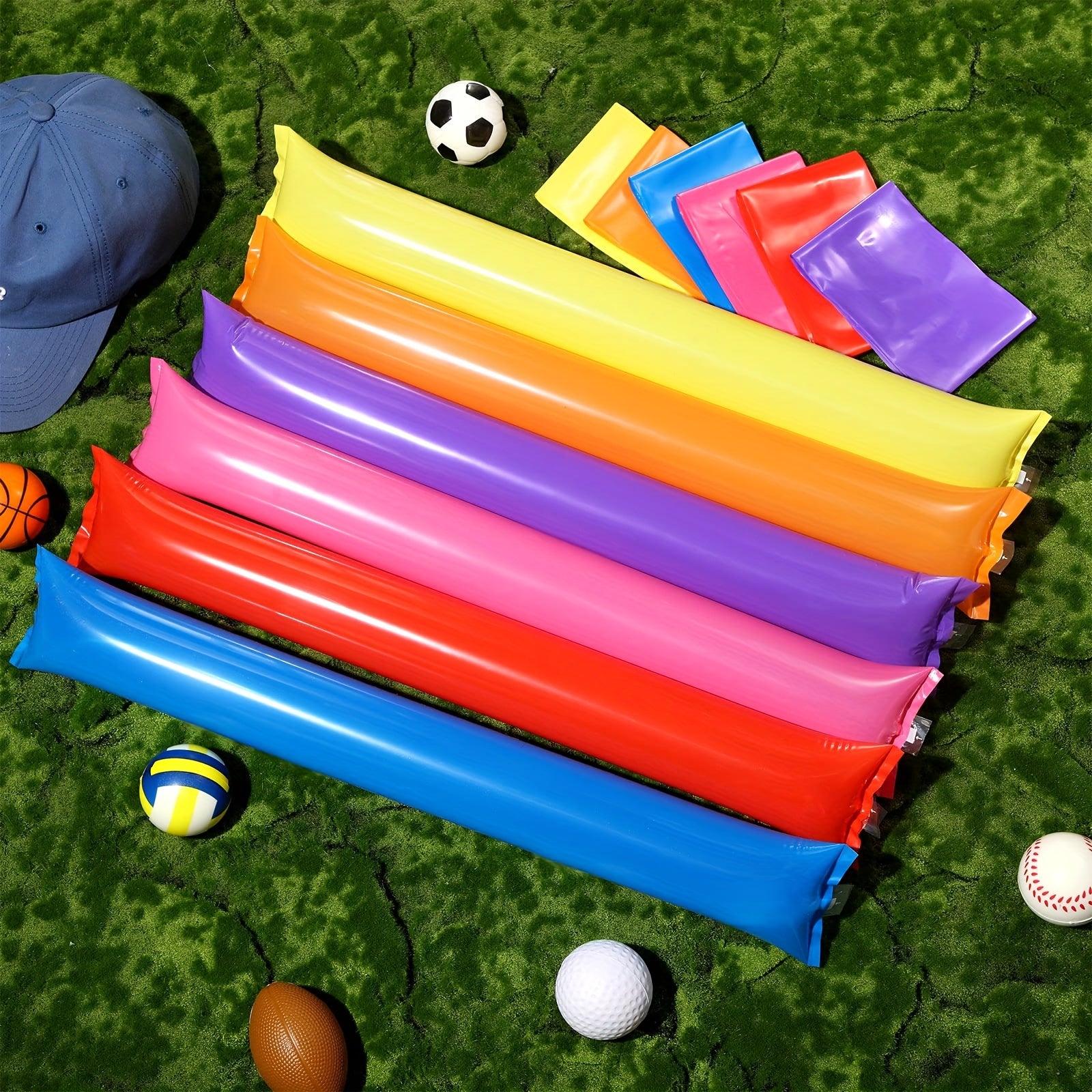 40pcs Inflatable Cheerleading Sticks Basketball Football Party