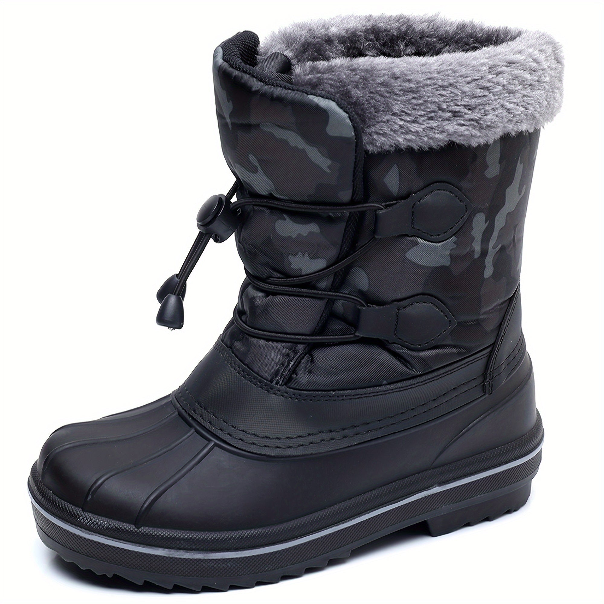 Warm Fleece Cozy Snow Boots for Boys