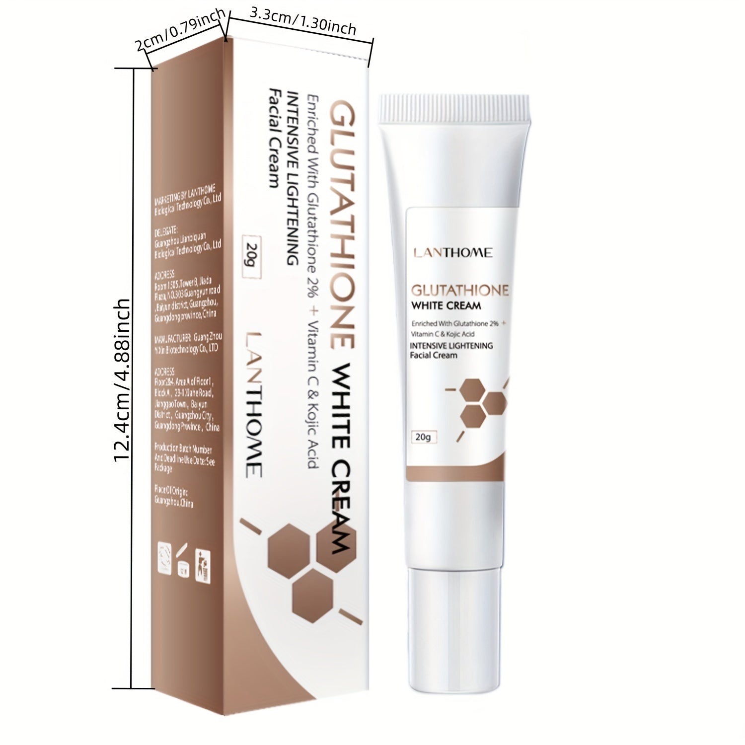 Glutathione Face Cream 20g Moisturizing Nourishing Skin