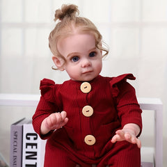 22" Reborn Doll Vinyl Silicone Realistic Lifelike Birthday Gift