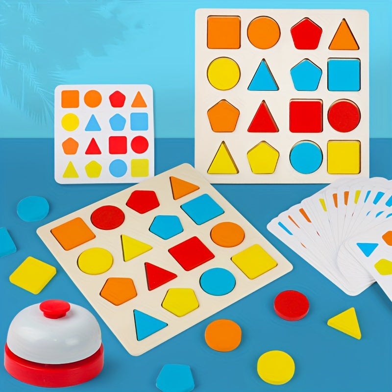 Geometric Shape Matching Board Wooden Educational Toy