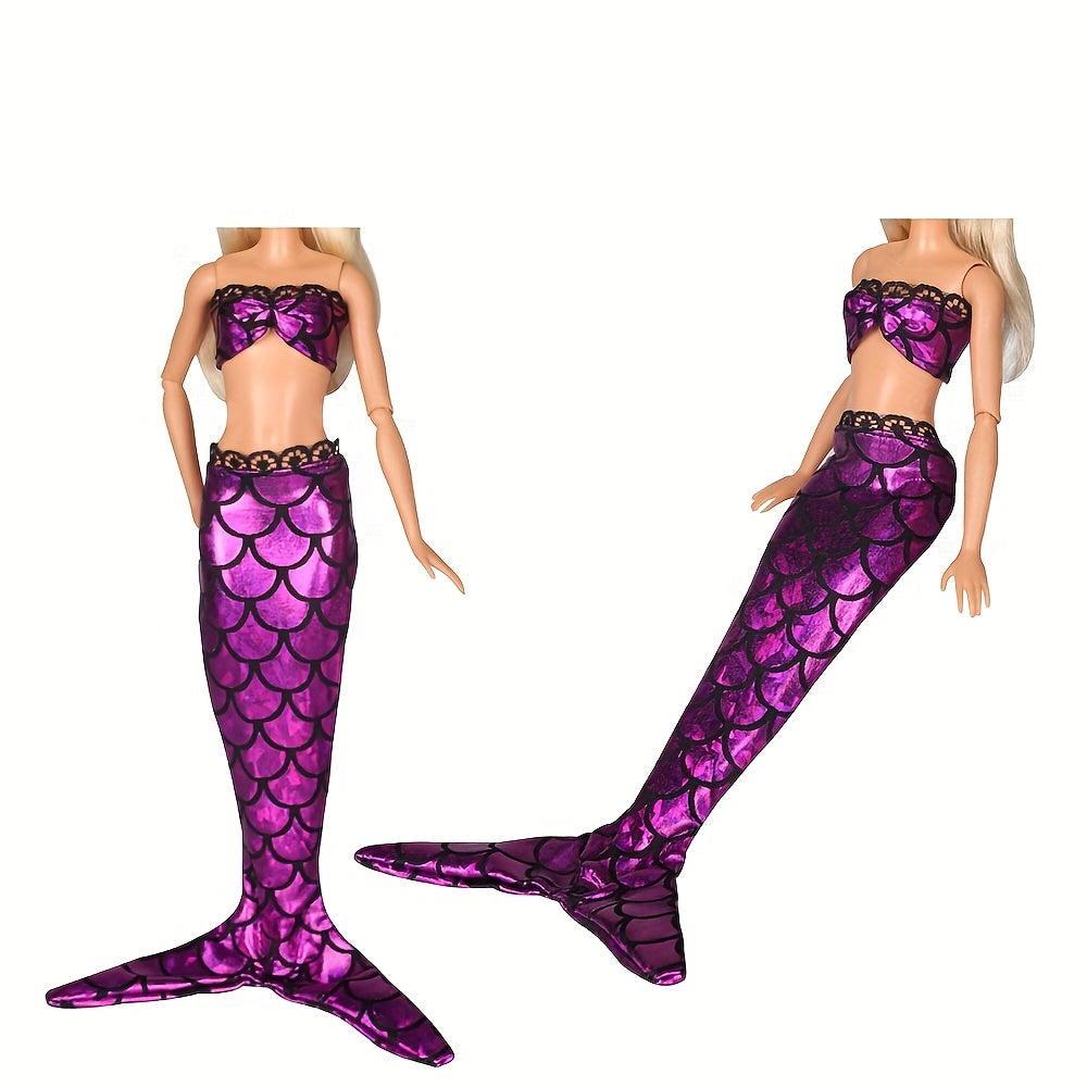 Mermaid Swimsuits Bathing Suits for Dolls