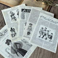 10pcs Retro American Newspaper DIY Decoration Paper Material