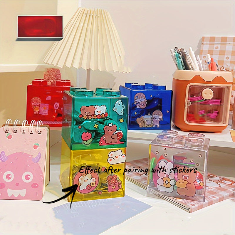 Colorful Cartoon Character Coin Bank Compartment for Saving and Organizing Coins