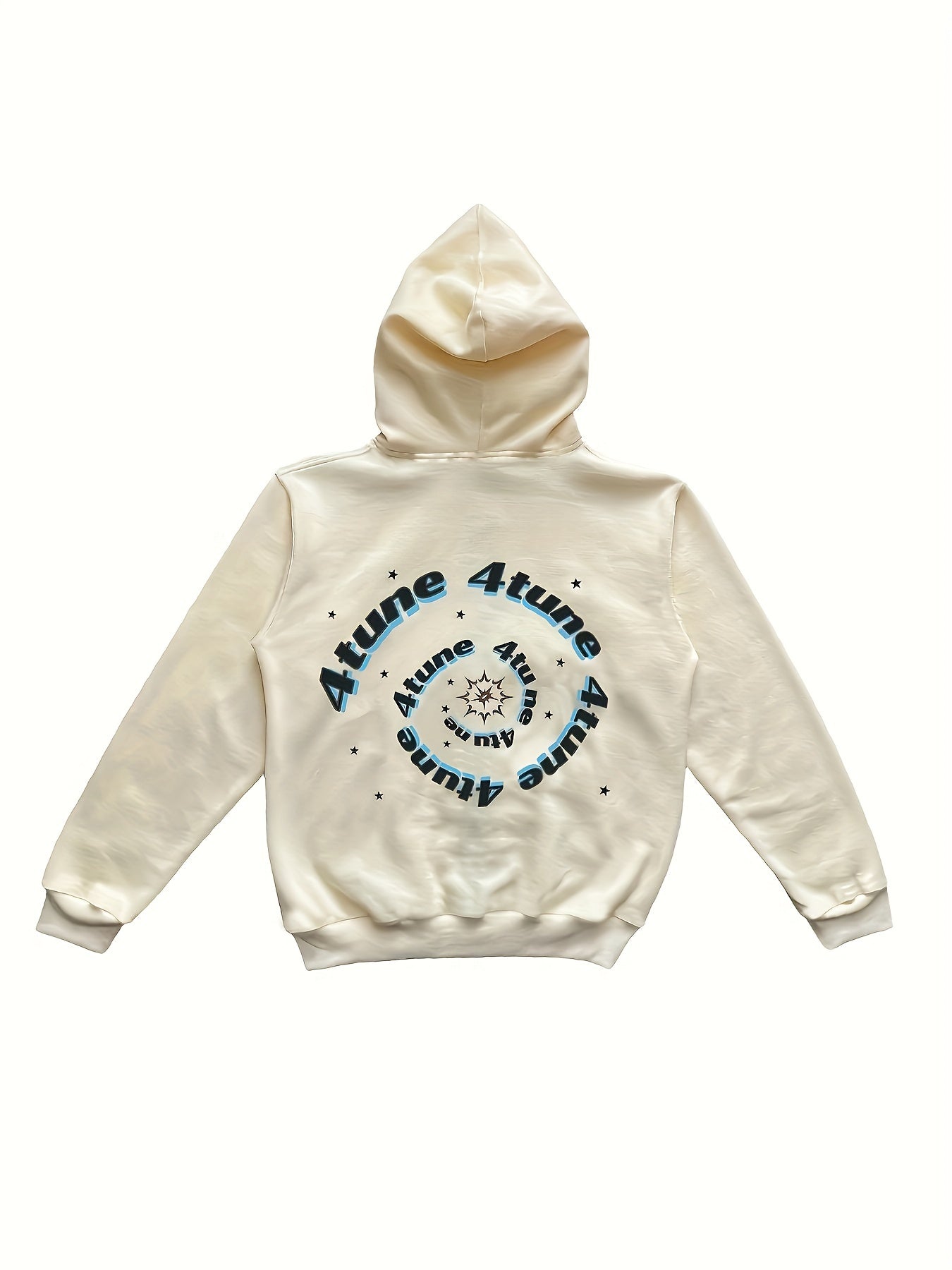 Y2K Letter & Star Print Sweatshirt Zip Up Hoodie