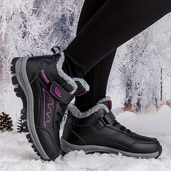 Non slip Thickened Medium Tube Snow Boots Versatile Wear Resistant Warm Shoes
