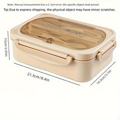 1000 ML Lunch Box with Tableware for Office Workers - Leakproof Food Container