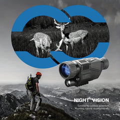 HD Monocular Night Vision 8X Zoom 32GB Memory Card - Camping Fish
