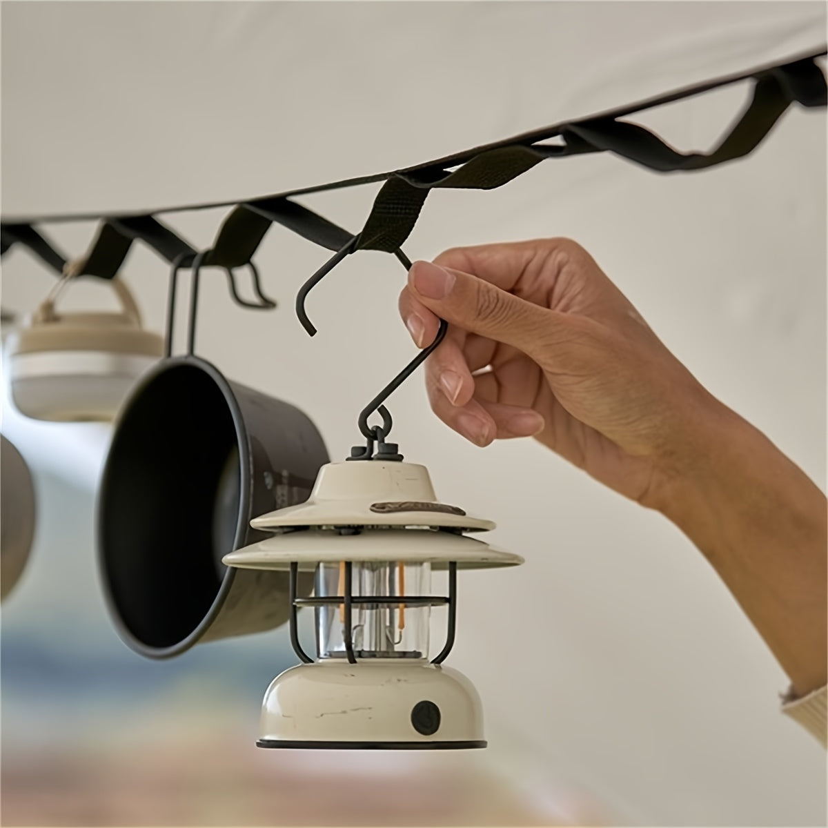 Adjustable Hanging Rope Outdoor Camping Clothesline