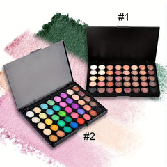 Rainbow Tone Eye Shadow Palette - High Pigment Mineral Matte Shimmer Glitter