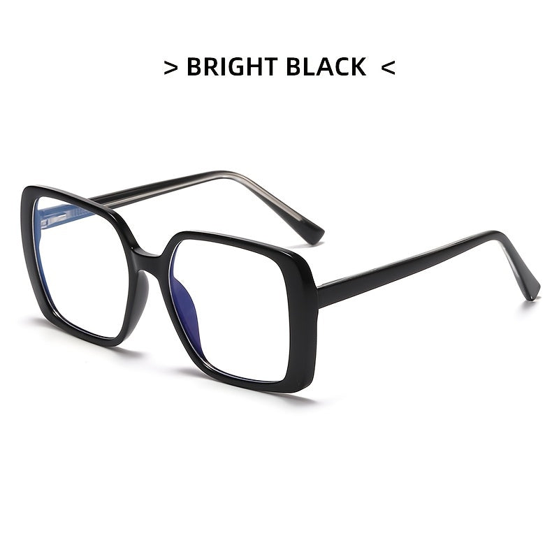 Women's Large Frame Leopard Glasses Clear Lens Glasses