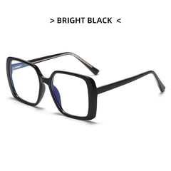 Women's Large Frame Leopard Glasses Clear Lens Glasses