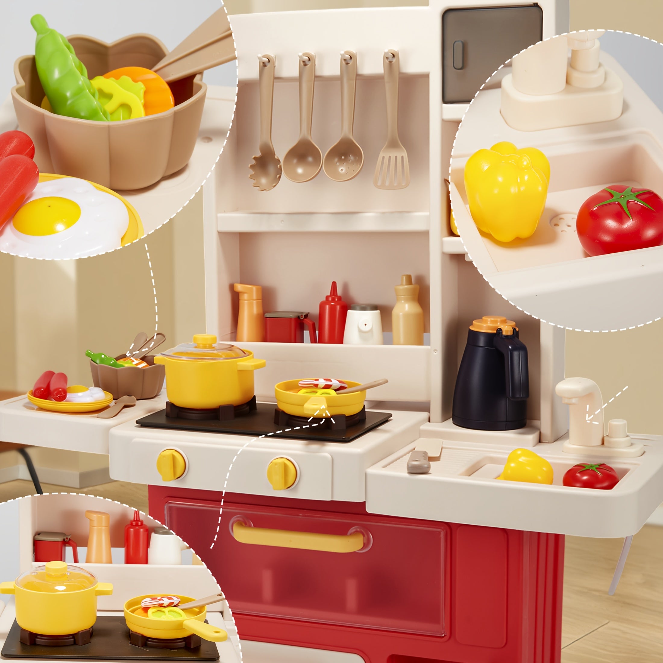 Cooking Splicing Toy Kitchen Set Fun Play House