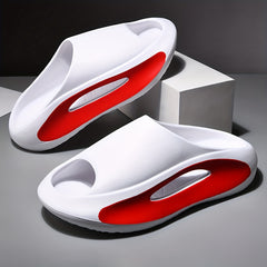 Unisex Open Toe Slides Durable Slip On Platform Shoes