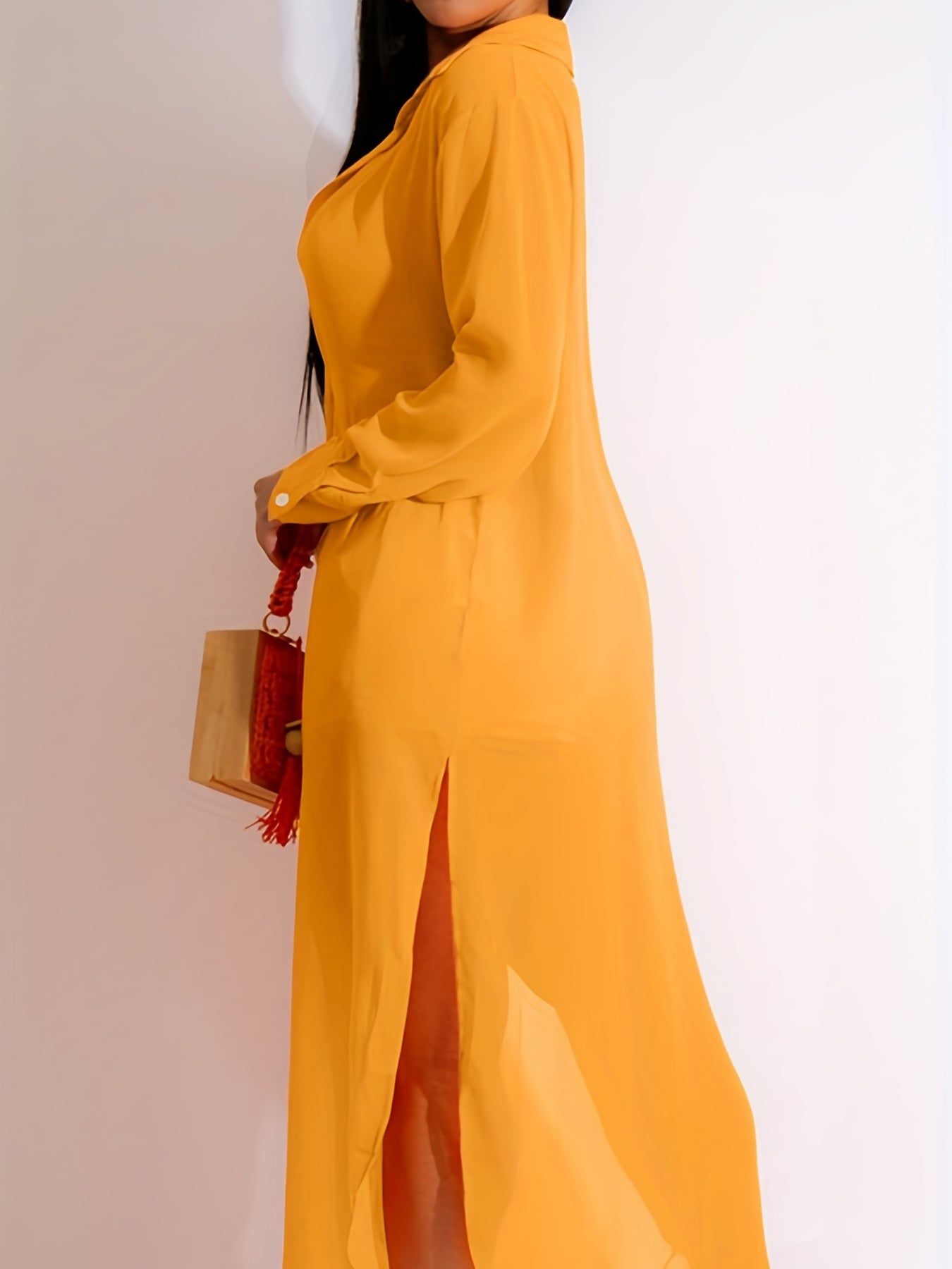  Solid Button Up Polo Neck Blouse & Shorts Set