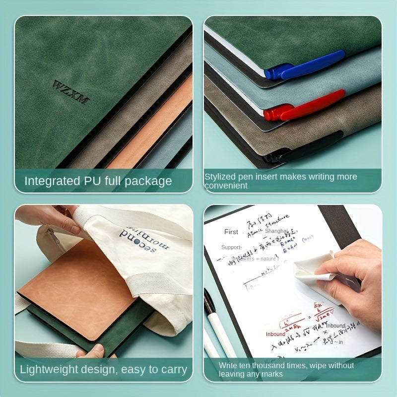 A5 Whiteboard Notebook Set with PU Leather Cover