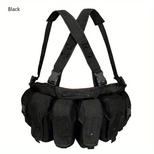 Quadruple Tactical Vest 600D Oxford Cloth Adjustable Training Clothing