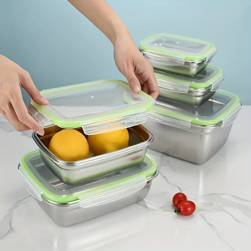 Insulated Lunch Box For Office Workers Stainless Steel Leakproof Food Container