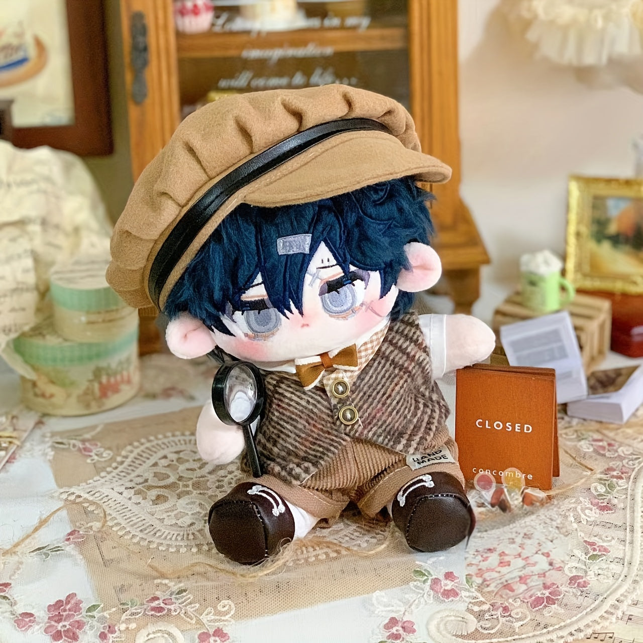 Detective Style Outfit for 7.87 inch Doll Star Figure Boy Ensemble DIY Toy