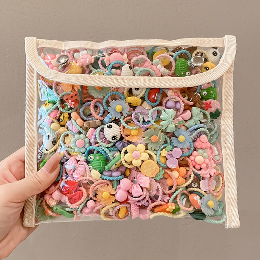 80pcs Baby Girls Cartoon Hair Bands Various Styles