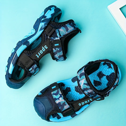 Boys Camo Beach Sandals - Closed Toe Summer Sandals