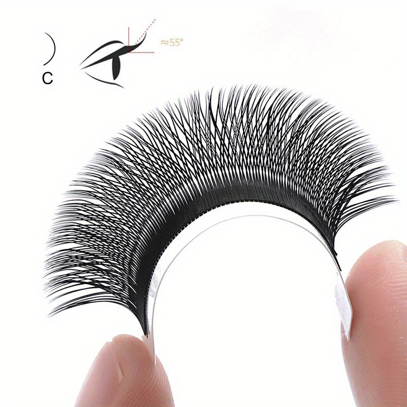 12 Rows Cluster Lashes YY Shape C D Curling Individual Eyelashes