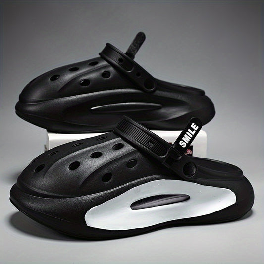 Men's Chunky Clogs Closed Toe Platform Sandals Soft Sole Walking Shoes