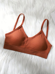 Solid Cami Crop Top Backless Slim Fit Top Women's Lingerie