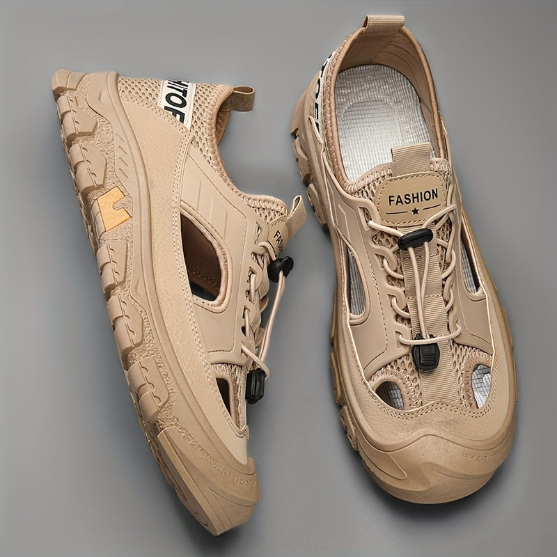 Men's Durable No Tie Sandals for Hiking Trekking