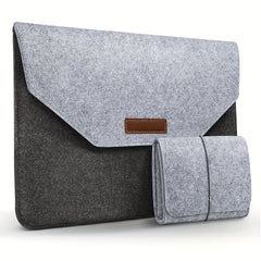 33 78 39 62 Cm Block Felt Laptop Bag With Small Electronic Accessory Storage Bag