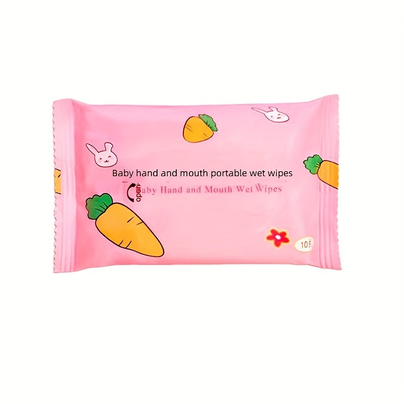 10pcs pack Hand And Mouth Wipes Baby Special Extractable