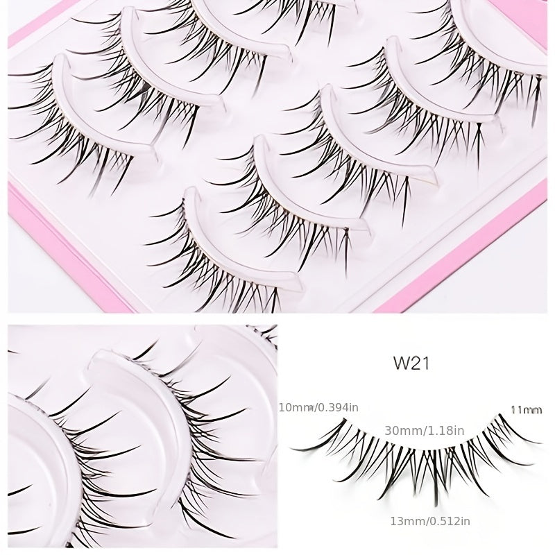 Sunflower Fairy False Eyelashes Transparent Stem