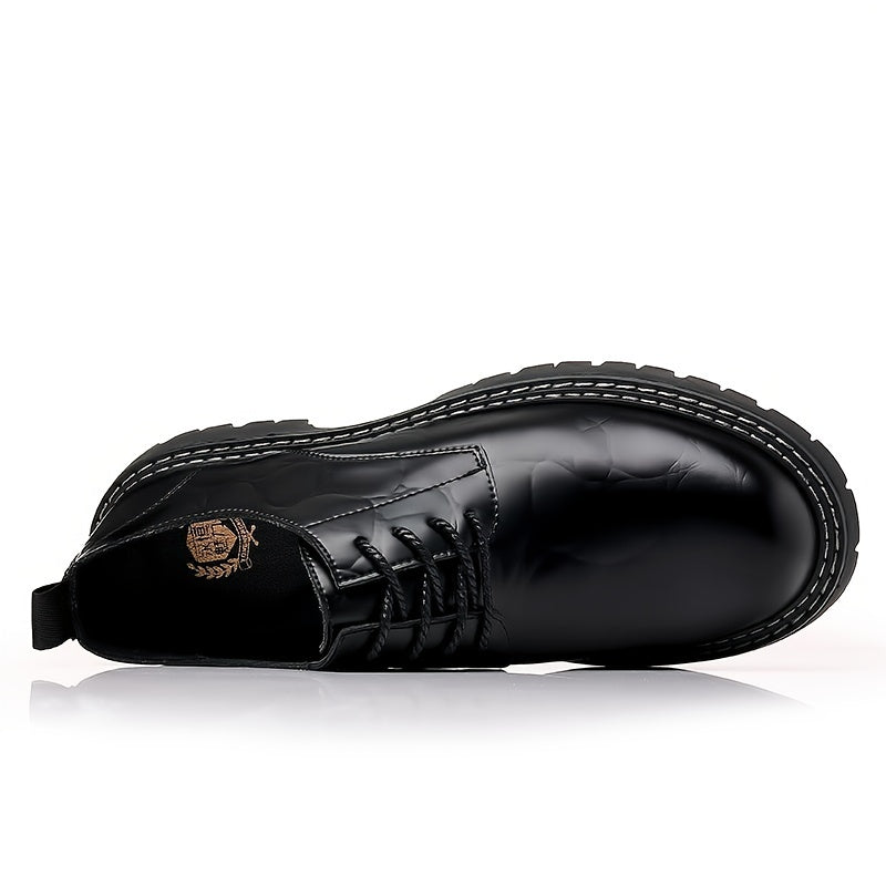 Men Leather Loafer Shoes Slip On Lightweight Dress Shoes Durable Non Slip