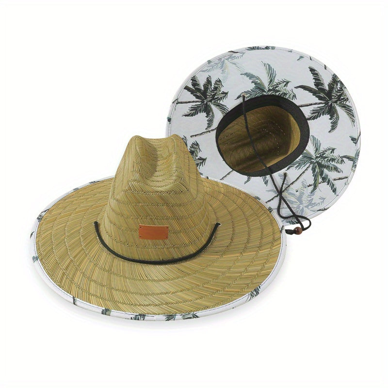Boho Wide Brim Sun Hat Straw Hat UV Protection Women Summer