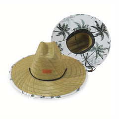 Boho Wide Brim Sun Hat Straw Hat UV Protection Women Summer