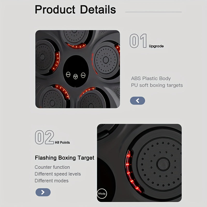 Wall Mounted Music Boxing Target for Home Training