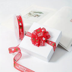 10M Christmas Satin Ribbons Crafts DIY Tape Wedding Gift Bows